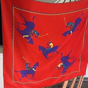 Silk scarf. Horse riding equestrian style